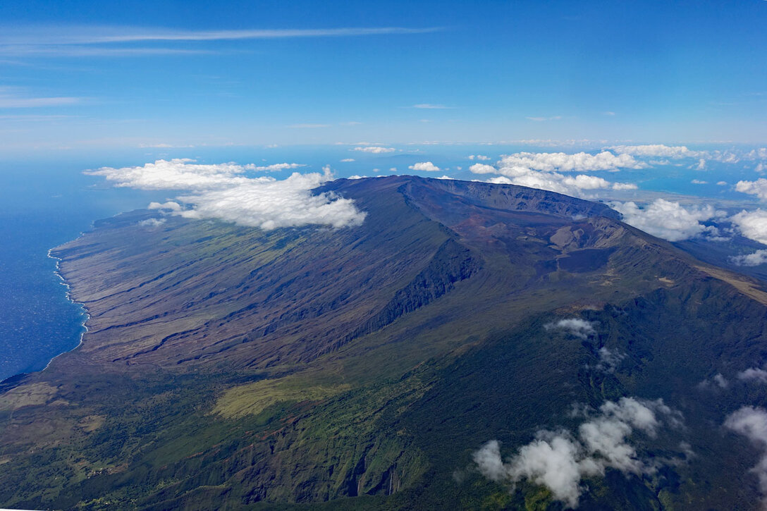 Der Haleakala vom Hubschrauber aus