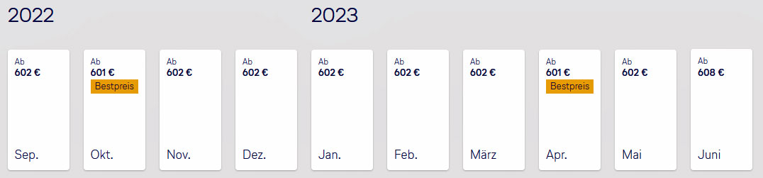 Flugpreise Frankfurt - San Francisco 2022/23