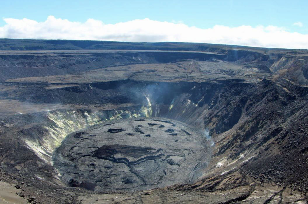 Der Kilauea Krater im September 2021