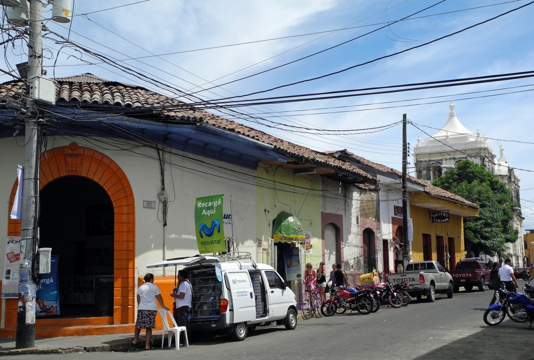 Straße in León Nicaragua