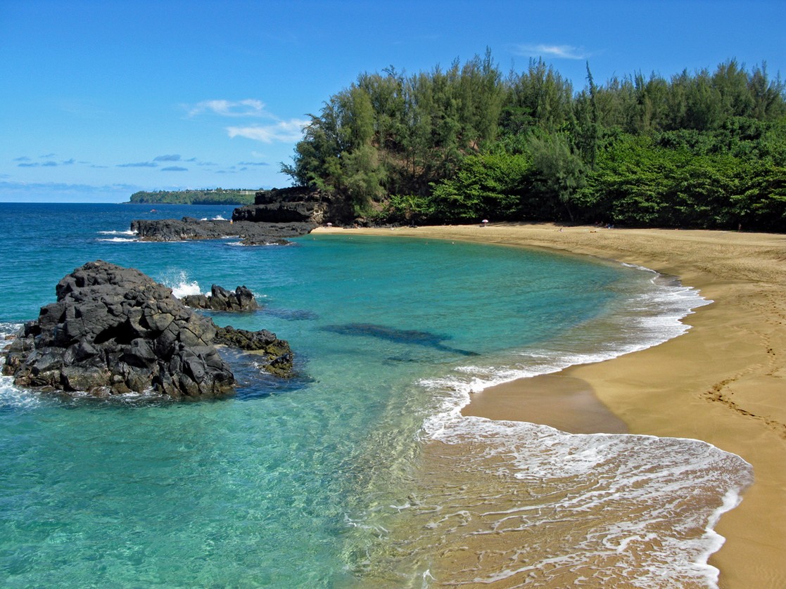 Der Lumahai Beach auf Kauai