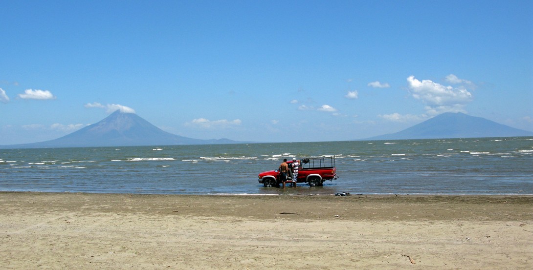 Der Nicaragua See mit den Vulkanen Concepcion und Maderas