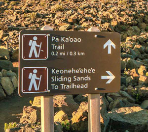 Sliding Sands Trail Schild